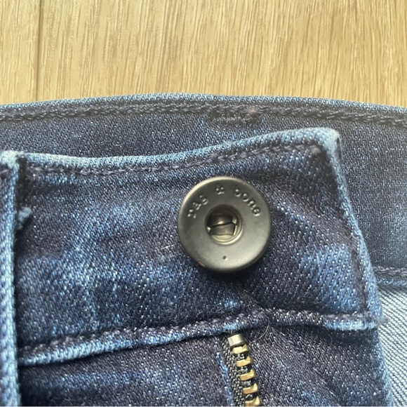 Rag and Bone Mazie High Rise Jeans with red stripe, size 27 - Picture 5 of 8